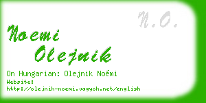 noemi olejnik business card